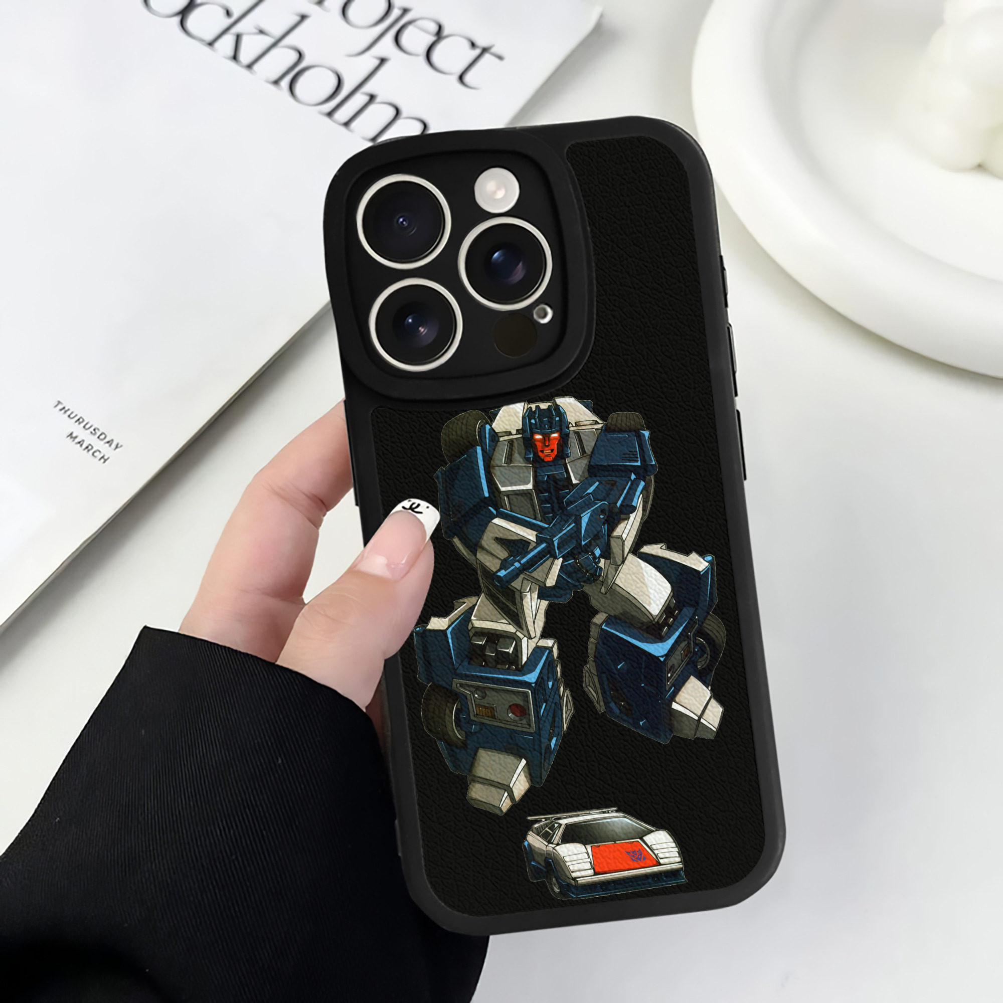 （画像用）  【iPhone 16シリーズ対応】シリコンスマホケース（レザー調） 材質：シリコン